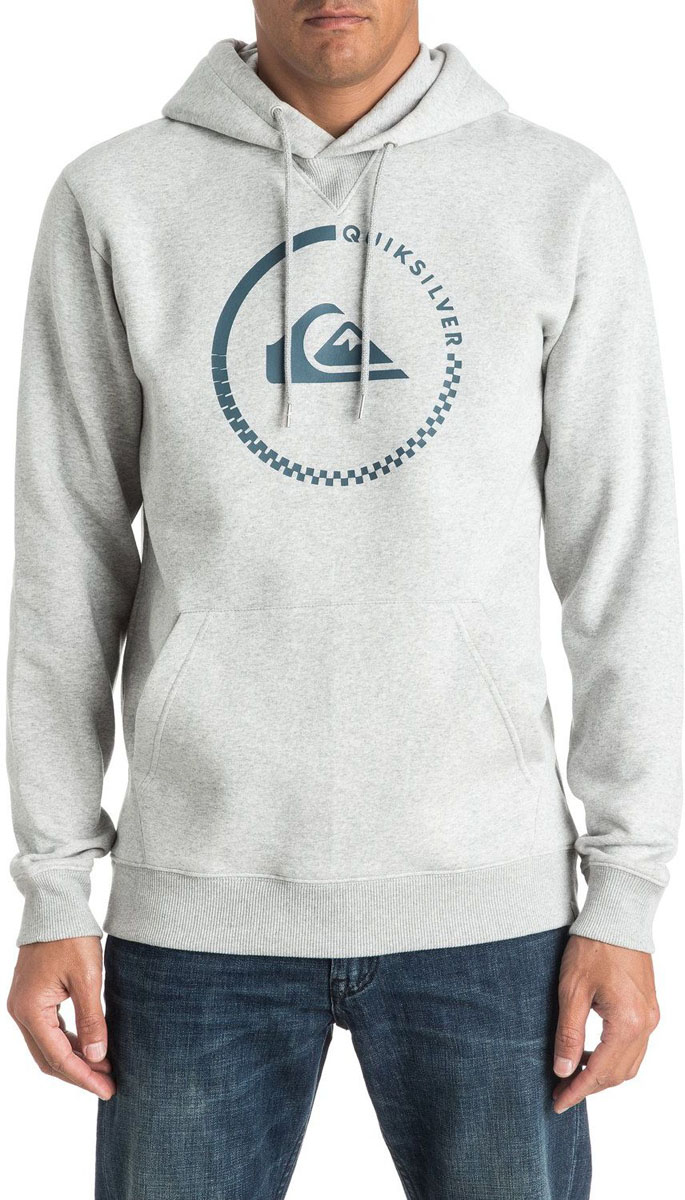 ХудиEQYFT03432-KTFH ХудиEQYFT03432-KTFHМужское худи Quiksilver с длинными рукавами и капюшоном изготовлено из смесового материала. Объем капюшона регулируется при помощи шнурка-кулиски. Спереди расположен карман-кенгуру.