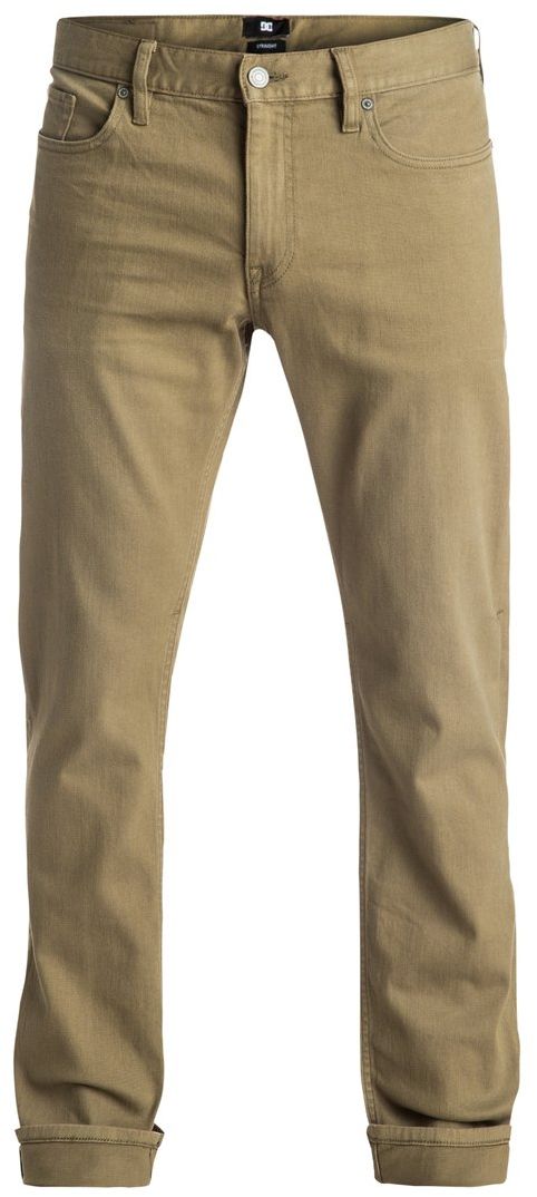 ДжинсыEDYDP03300-TPD0 ДжинсыEDYDP03300-TPD0Мужские джинсы DC Shoes изготовлены из удобного эластичного денима. Модель имеет крой Easy Straight - стандартные по крою бедра и прямые штанины. Застегивается на молнию и пуговицу в поясе. Модель имеет кокетку наоборот и стандартный пятикарманный крой: два вшитых кармана и один маленький накладной кармашек спереди, а также два накладных кармана сзади. Пояс оснащен шлевками для ремня, также имеется кожаная нашивка с перфорацией на поясе сзади. В районе коленей и ширинки предусмотрены строчки-закрепки. Вдоль изнанки пояса имеется черно-белая декоративная тесьма.