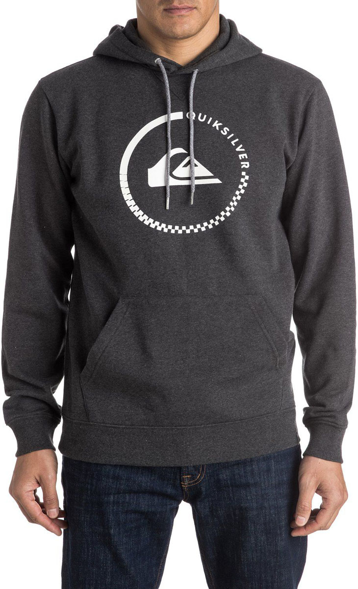 ХудиEQYFT03432-KTFH ХудиEQYFT03432-KTFHМужское худи Quiksilver с длинными рукавами и капюшоном изготовлено из смесового материала. Объем капюшона регулируется при помощи шнурка-кулиски. Спереди расположен карман-кенгуру.