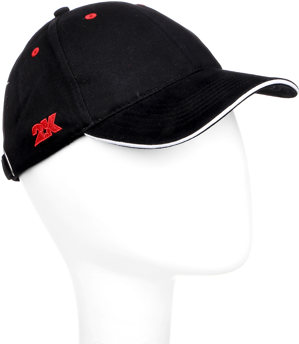 Бейсболка124236_black/red Бейсболка124236_black/redБейсболка 2K Sport Benfay выполнена из натурального хлопка и имеет классическую панельную конструкцию. Модель с плотным козырьком оформлена фирменной вышивкой. Бейсболка имеет небольшие отверстия, обеспечивающие дополнительную вентиляцию. Объем бейсболки регулируется при помощи хлястиков с липучками.