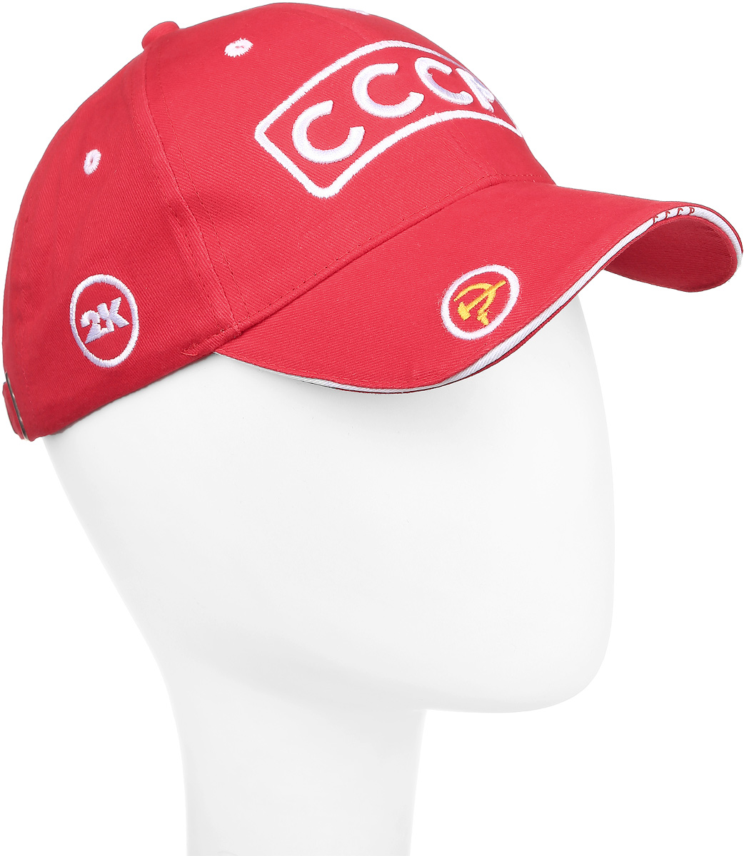 Бейсболка124225_navy/white/red Бейсболка124225_navy/white/redБейсболка 2K Sport Retro выполнена из натурального хлопка и имеет классическую панельную конструкцию. Модель с плотным козырьком оформлена объемными фирменными вышивками и вышивками с символикой СССР. Бейсболка имеет небольшие отверстия, обеспечивающие дополнительную вентиляцию. Объем бейсболки регулируется при помощи хлястика с металлической застежкой-фиксатором, оформленной гравировкой.