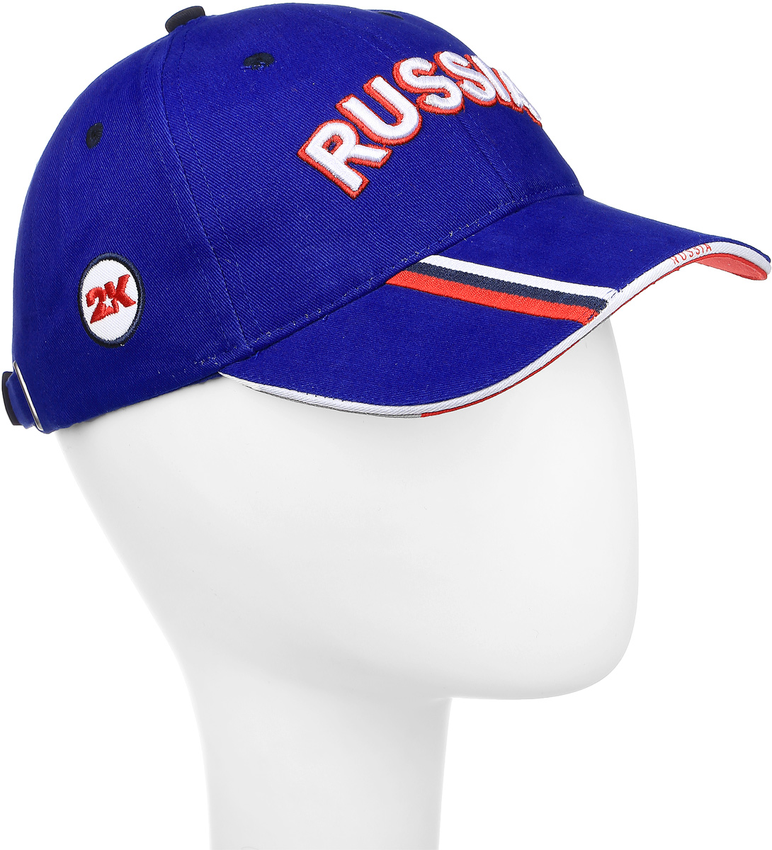 Бейсболка124227_navy/red/white Бейсболка124227_navy/red/whiteБейсболка 2K Sport National выполнена из натурального хлопка и имеет классическую панельную конструкцию. Модель с плотным козырьком оформлена объемной вышивкой с изображением флага Российской Федерации и надписью Russia. Бейсболка имеет небольшие отверстия, обеспечивающие дополнительную вентиляцию. Объем бейсболки регулируется при помощи хлястика с металлической застежкой-фиксатором, оформленной гравировкой.