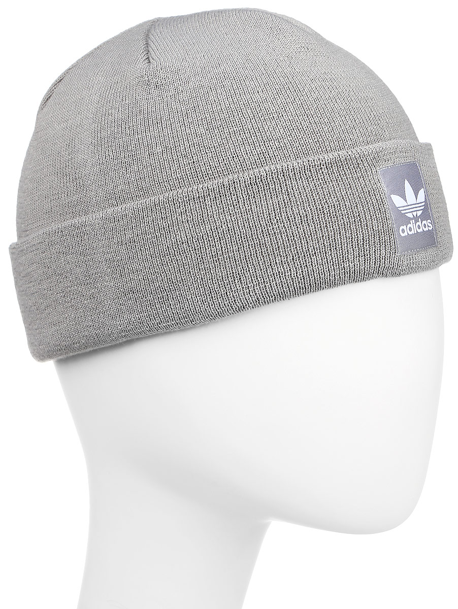ШапкаAY9071 ШапкаAY9071Шапка Adidas Rib Logo Beanie - классическая шапка-бини, связанная из мягкой меланжевой пряжи. Три полоски украшают внутреннюю сторону подвернутого манжета. Атласная нашивка с Трилистником на отвороте.
