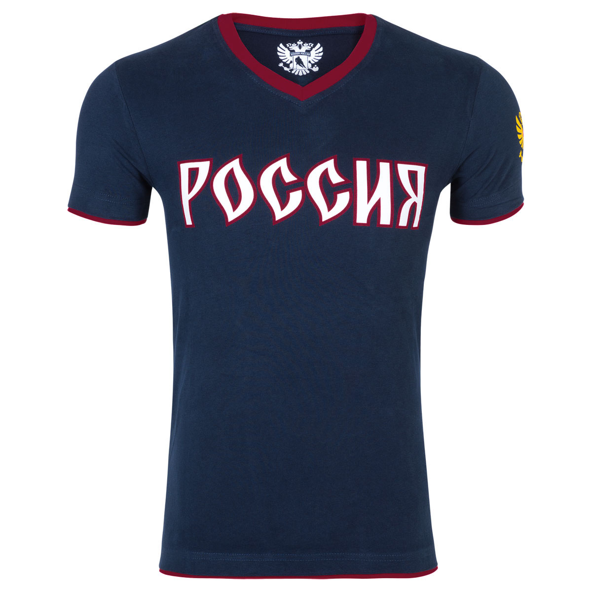 Футболка с логотипом ХК65160068 Футболка с логотипом ХК65160068Модная детская футболка Красная Машина Россия выполнена из натурального хлопка. Футболка с короткими рукавами и V-образным вырезом горловины оформлена спереди буквенным принтом, на рукаве - фирменной символикой. Вырез горловины дополнен трикотажной резинкой.
