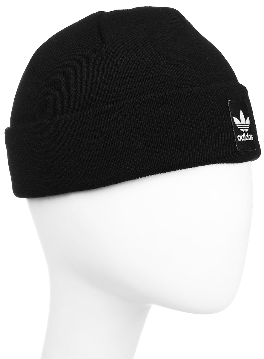 ШапкаAY9071 ШапкаAY9071Шапка Adidas Rib Logo Beanie - классическая шапка-бини, связанная из мягкой меланжевой пряжи. Три полоски украшают внутреннюю сторону подвернутого манжета. Атласная нашивка с Трилистником на отвороте.