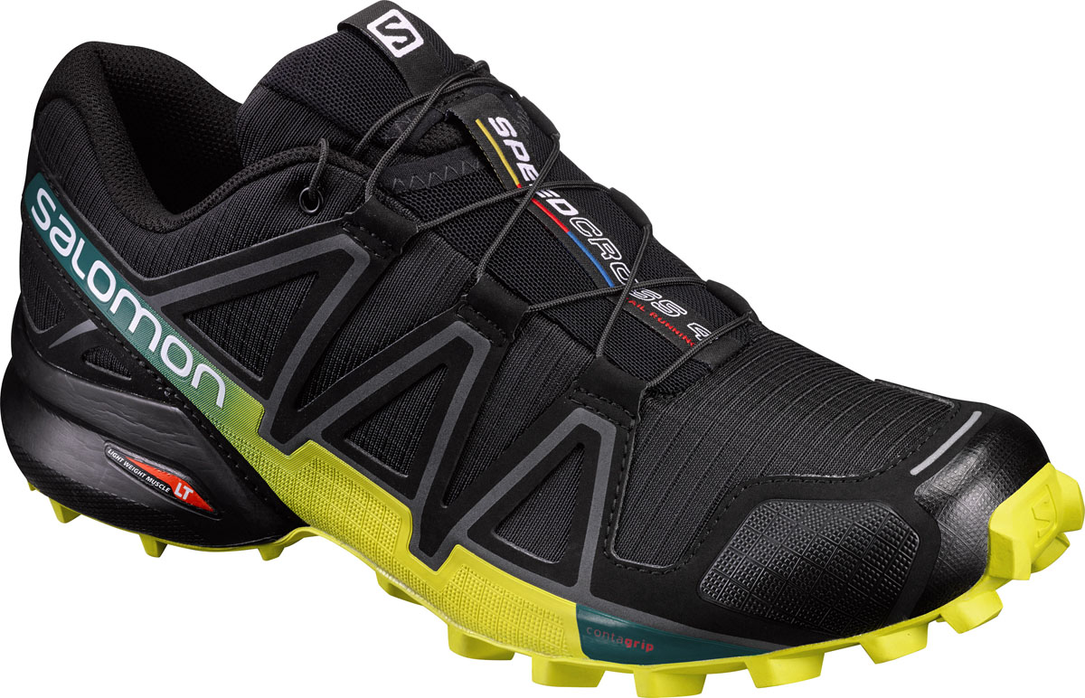 КроссовкиL38313000 КроссовкиL38313000Беговые мужские кроссовки от Salomon Speedcross 4 выполнены на 64,3% из синтетического материала и на 35,7% из текстиля. Конструкция верха Sensifit с пропиткой Mudguard не пропускает грязь и воду. Подъем оформлен шнуровкой с фиксатором, благодаря которой обувь сидит плотно на ноге, и дополнен кармашком для шнурков. Стелька Ortholite из ЭВА материала с текстильным верхним покрытием создает более прохладное и сухое пространство под стопой. Мягкая верхняя часть и подкладка, изготовленная из текстиля, обеспечивают дополнительный комфорт и предотвращают натирание. Язычок дополнен текстильной нашивкой с символикой бренда. Светоотражающие элементы обеспечат лучшую видимость в темное время суток. Подошва Contagrip не оставляет следов и обеспечивает отличное сцепление со скользкой поверхностью. Такие кроссовки займут достойное место в коллекции вашей спортивной обуви.