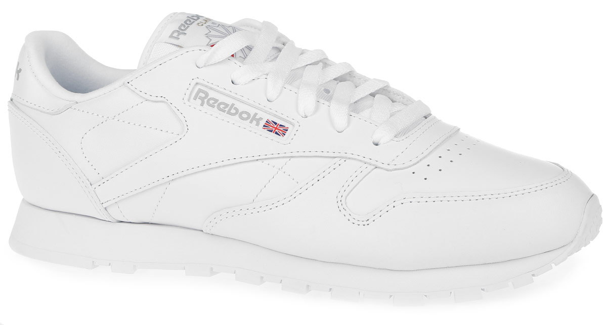 Кроссовки2232 Кроссовки2232Стильные женские кроссовки от Reebok CLassic Leather отличаются легкостью и оригинальным дизайном. Изделие выполнено из натуральной кожи и оформлено по верху прострочкой, фактурными швами и легкой перфорацией на мысе. Язычок - из текстиля. Низкий дизайн предназначен для полной свободы движений. Подкладка и стелька, исполненные из текстиля, способствуют поддержанию оптимального микроклимата, сохраняя ощущение комфорта и сухости. Верх кроссовок оформлен шнуровкой, которая гарантирует надежную фиксацию изделия. На заднике обувь декорирована принтом в виде логотипа бренда. Сбоку модель дополнена вставкой из текстиля, а язычок - нашивкой с логотипом бренда. Формованная промежуточная подошва ЭВА обеспечивает амортизацию без утяжеления. Подошва с рельефным протектором обеспечивает сцепление с любой поверхностью. Оригинальные кроссовки придутся вам по душе.