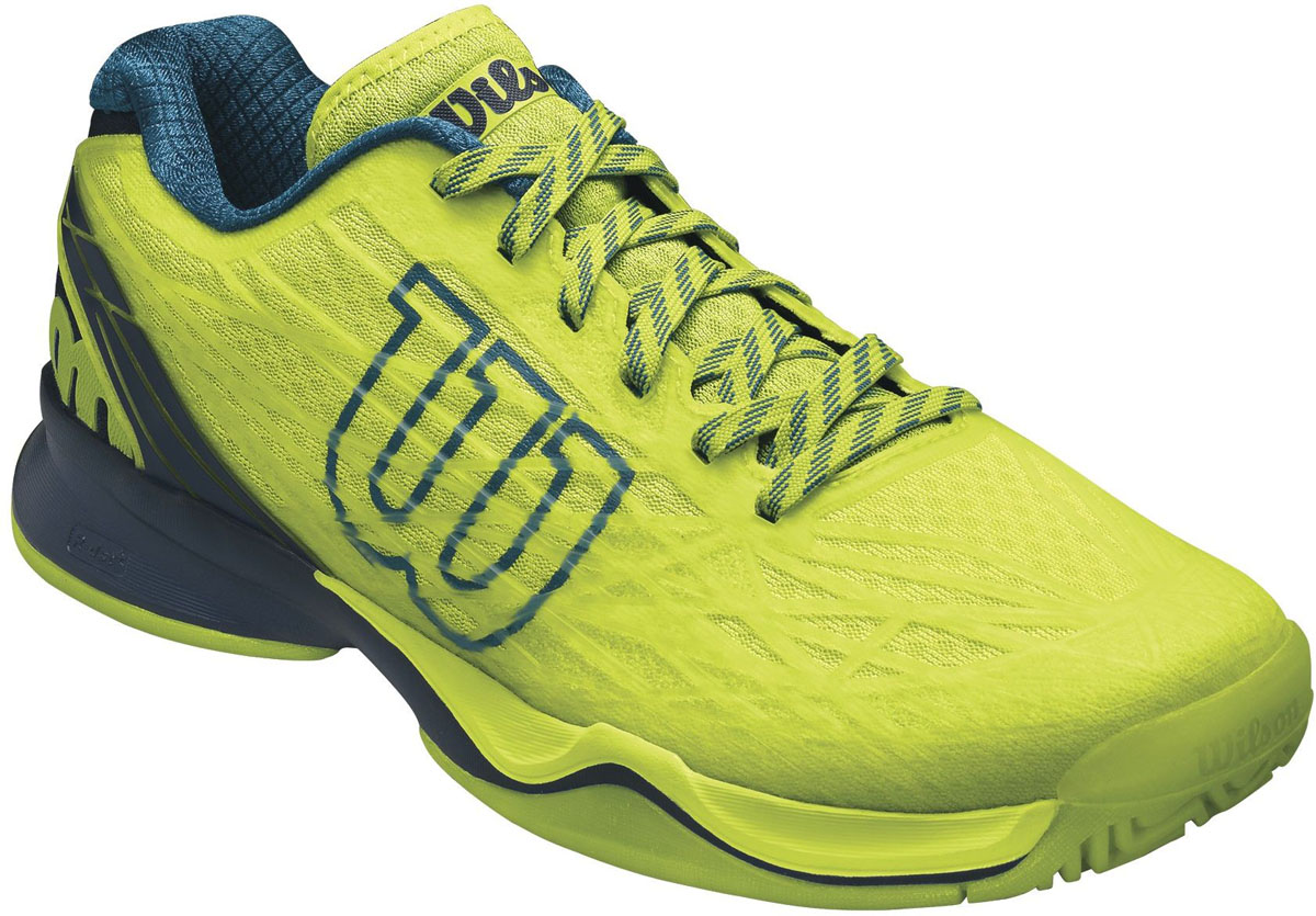КроссовкиWRS322400 КроссовкиWRS322400Кроссовки для тенниса мужские Kaos Mens All Court от Wilson выполнены из искусственной кожи и дышащего текстиля. Модель на классической шнуровке. Подкладка изготовлена из текстиля, стелька из ЭВА-материала с текстильным покрытием. Подошва из сочетания резины, пластика и полимерного материала оснащена рифлением.