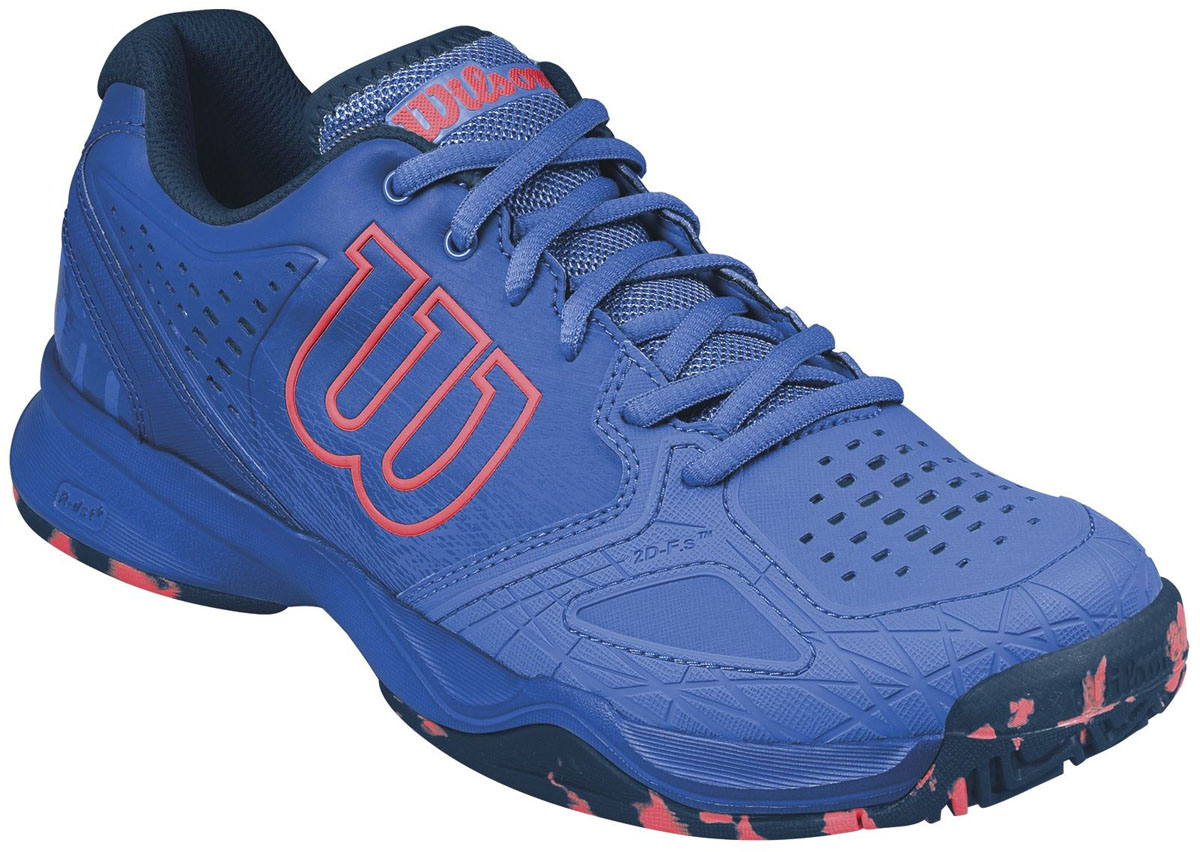КроссовкиWRS321250 КроссовкиWRS321250Женские кроссовки для тенниса Kaos Comp от Wilson - легкая и комфортная модель для быстрых и атакующих спортсменов всех возрастов. Кроссовки создают законченный образ с одеждой бренда Wilson. Верх модели выполнен из искусственной кожи со вставками из дышащего текстиля и оформлен названием и логотипом бренда. Классическая шнуровка гарантирует удобство и надежно фиксирует модель на ноге. Технология EndoFit создает идеальный обхват и посадку по ноге. Технология 2D-F.S для устойчивости и стабильности при боковых движениях; шасси Pro-Torque Chassis LT в верхней части подошвы контролирует поверхности при небольшом весе обуви. Технология Dynamic Fit-Dfz дает отличный контакт с кортом. Химически активные вещества R-DST в пяточной части для максимальной амортизации. Технология Duralast для лучшего сцепления с поверхностью корта. Съемная стелька EVA с внешней текстильной поверхностью обеспечивает комфорт во время пребывания на улице. Антибактериальная пропитка против запаха.