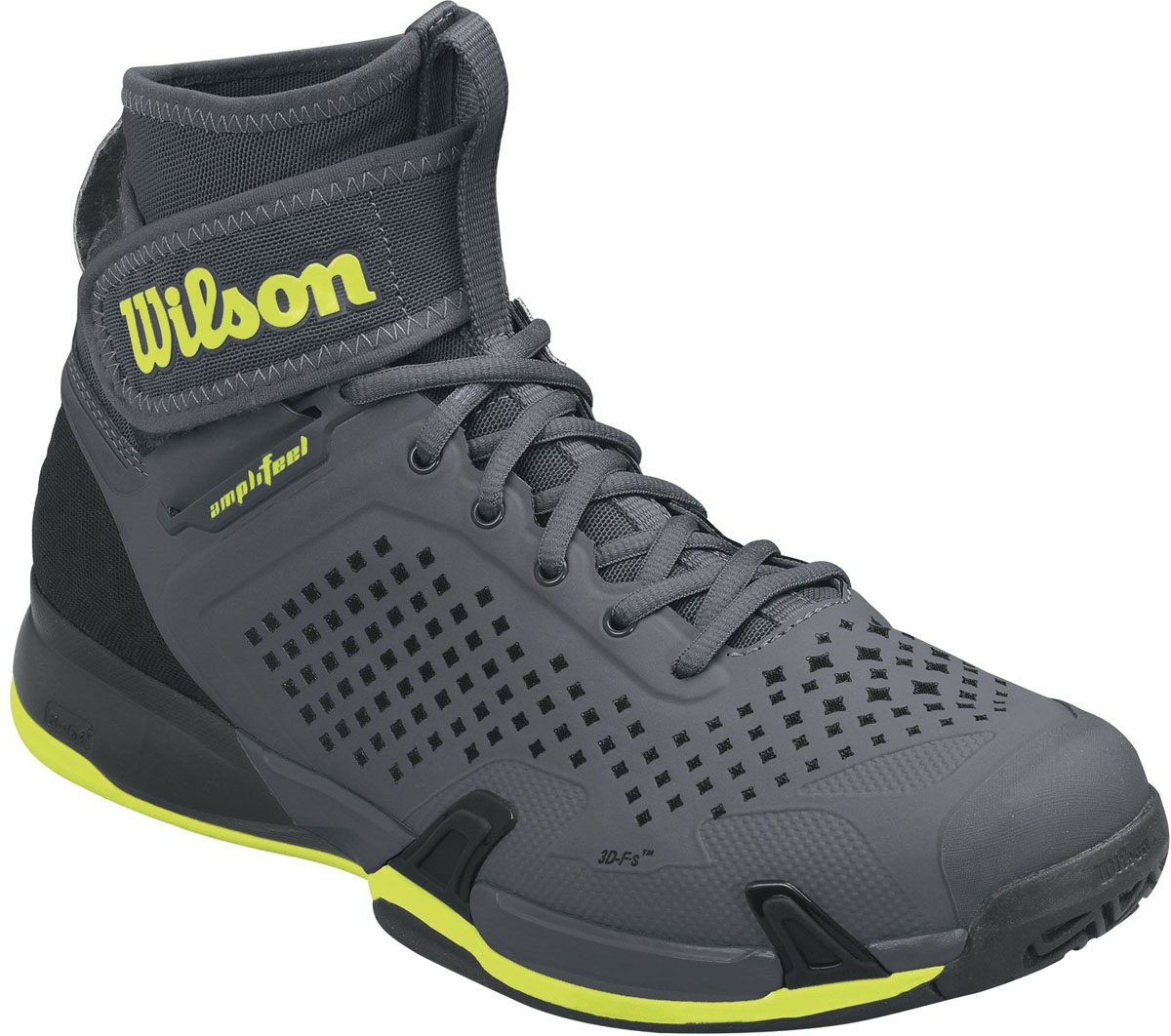 КроссовкиWRS322840 КроссовкиWRS322840Кроссовки для тенниса мужские Amplifeel от Wilson выполнены из искусственной кожи сов ставками из дышащего текстиля. Модель на классической шнуровке. Подкладка изготовлена из текстиля. Стелька из ЭВА-материала с текстильным покрытием. Подошва из комбинации пластика, резины и вспененного материала оснащена рифлением.
