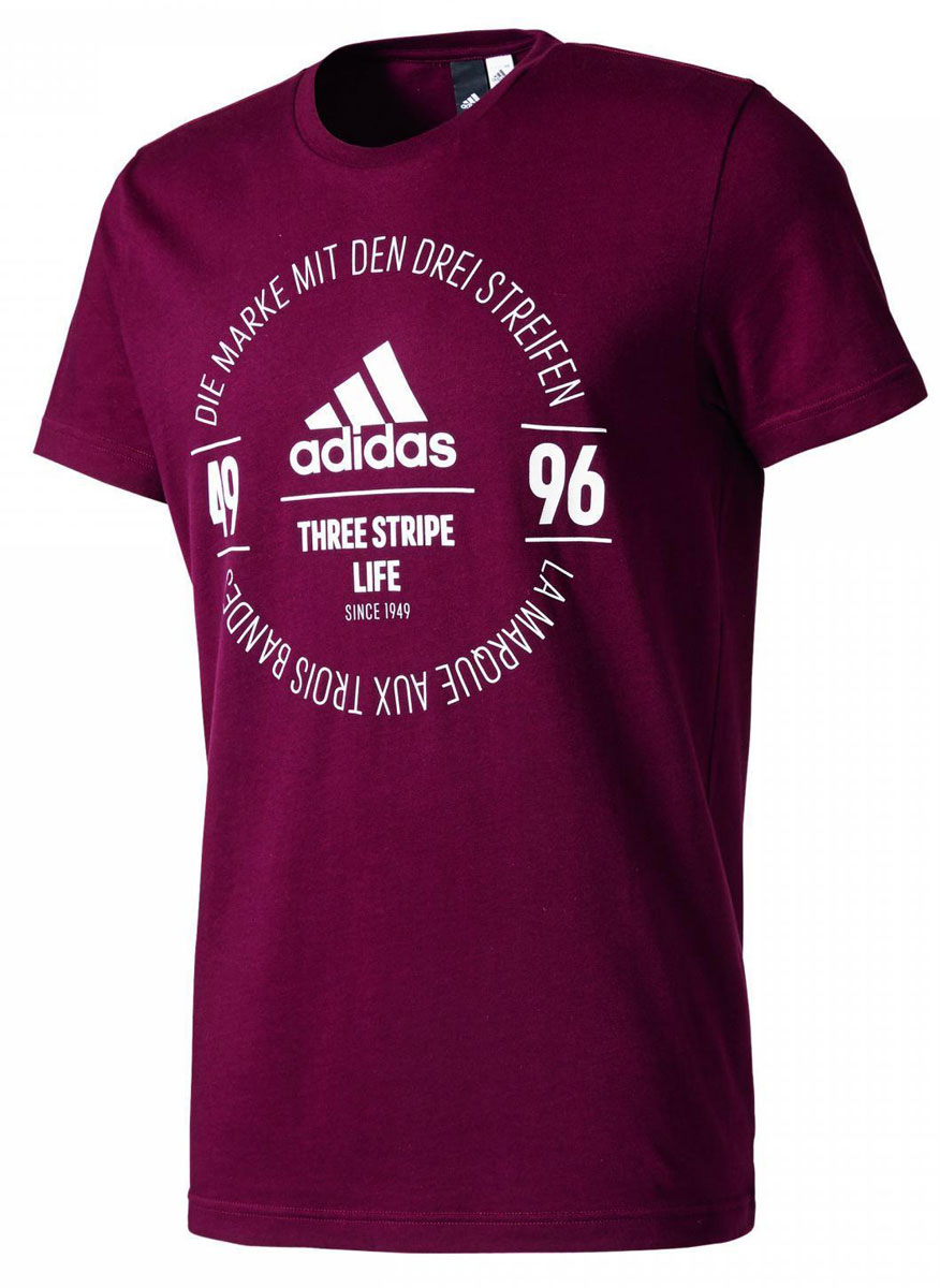 ФутболкаBK2801 ФутболкаBK2801Футболка мужская adidas Logo Tee выполнена из натурального хлопка. Модель с круглым вырезом горловины и короткими рукавами оформлена оригинальным принтом.