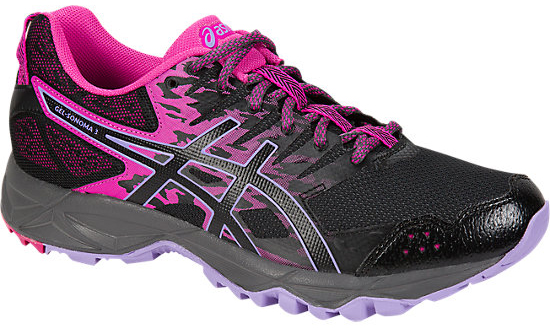 КроссовкиT774N-2090 КроссовкиT774N-2090Третье поколение кроссовок Asics Gel-Sonoma 3 для бега по пересеченной местности. Обладают высокой износостойкостью. Благодаря новому дизайну верха кроссовки обеспечивают превосходную посадку и защиту при движении. Модель выполнена из лёгкого синтетического и воздухопроницаемого сетчатого материалов. Светоотражающие вставки 3M. Надежная износостойкая резина AHAR+. Asics Гель (специальный вид силикона) в носке снижает нагрузку на пятку, колени и позвоночник спортсмена. Trusstic System - литой элемент под центральной частью подошвы, предотвращающий скручивание стопы.