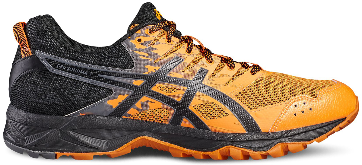 КроссовкиT724N-3090 КроссовкиT724N-3090Третье поколение кроссовок Asics Gel-Sonoma 3 для бега по пересеченной местности. Модель обладает высокой износостойкостью. Благодаря новому дизайну верха кроссовки обеспечивают превосходную посадку и защиту при движении. Они выполнены из лёгкого синтетического и воздухопроницаемого сетчатого материалов. Светоотражающие вставки 3M. Надежная износостойкая резина AHAR+. Asics Гель (специальный вид силикона) в носке снижает нагрузку на пятку, колени и позвоночник спортсмена. Trusstic System - литой элемент под центральной частью подошвы, предотвращающий скручивание стопы.