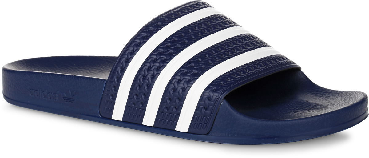 Шлепанцы288022 Шлепанцы288022Шлепанцы adidas Adilette выполнены из полимера и оформлены декоративным тиснением. Подкладка из текстиля комфортна при носке. Подошва изготовлена извысококачественного легкого ЭВА-материала. Верхняя часть подошвы SUPERCLOUD PLUS обеспечивает максимальный комфорт стоп и отличную амортизацию. Поверхность подошвы дополнена рельефным рисунком.