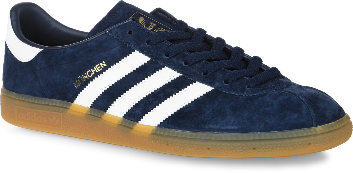 КроссовкиBB5297 КроссовкиBB5297Кроссовки adidas Originals Munchen выполнены из натуральной кожи разной текстуры. Модель оформлена фирменными нашивками и надписями. Шнурки надежно зафиксируют модель на ноге. Внутренняя поверхность из искусственной кожи и текстиля комфортна при движении. Стелька выполнена из легкого ЭВА-материала с поверхностью из текстиля. Подошва изготовлена из высококачественной резины и дополнена протектором.