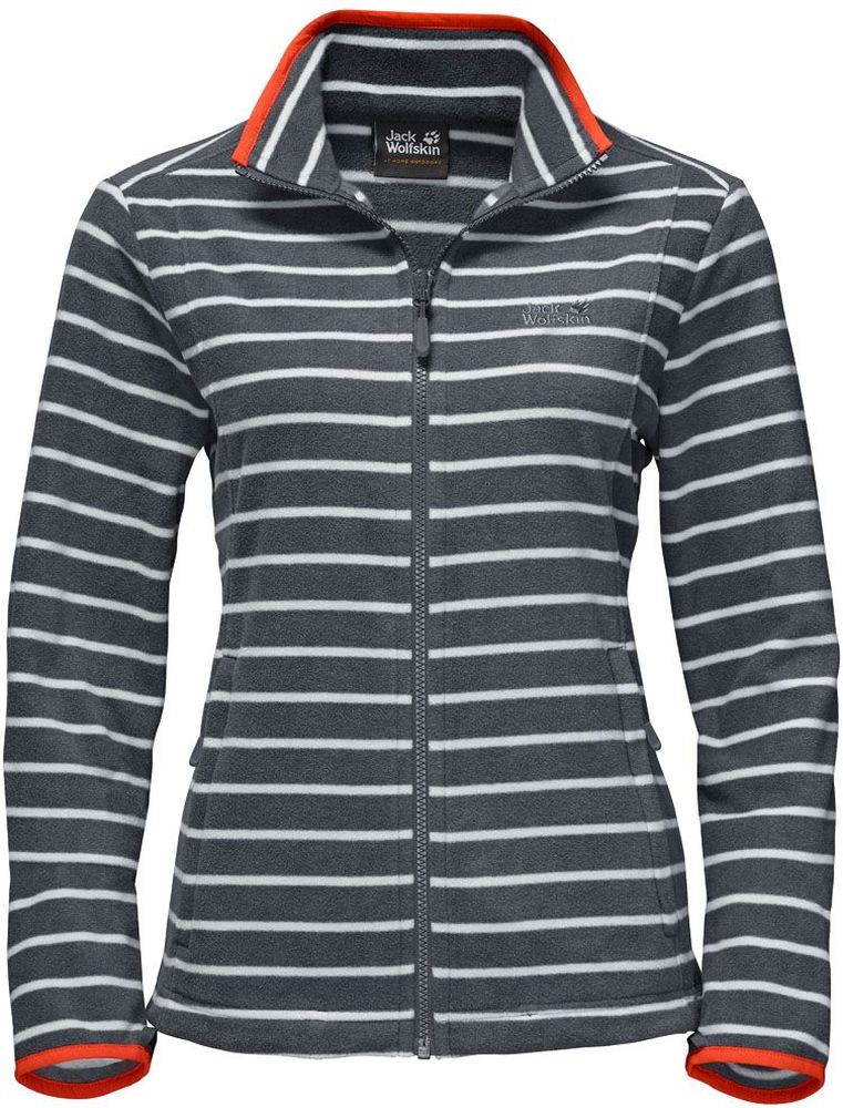Толстовка1704731-9511 Толстовка1704731-9511Толстовка женская Kiruna Striped W изготовлена из микрофлиса (100% полиэстер), который прекрасно сохраняет тепло. Модель застегивается на молнию, имеет воротник-стойку и длинные стандартные рукава. По бокам расположены вшитые карманы на молнии. Толстовка очень компактно складывается и не занимает много места при хранении в вашем рюкзаке. Молния толстовки системная, что позволяет сочетать модель с любым совместимым дождевиком. Изделие дополнено принтом в полоску и логотипом бренда на груди. Такая модель идеально подходит для походов, хайкинга, пешего туризма.