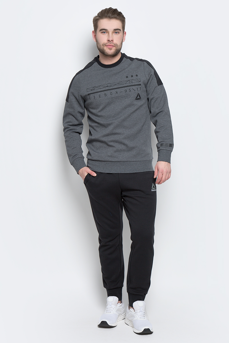 СвитшотBK4713 СвитшотBK4713Свитшот мужской Workout Ready Cotton Graphic Crew, удобный и теплый, который позволит вам выглядеть уместно в любой ситуации Классический дизайн сделает ваш образ еще более стильным, а манжеты и низ в рубчик гарантируют оптимальную посадку Облегающий крой отлично подходит для интенсивных тренировок и совершенно не стесняет движений Классический круглый ворот Боковая застежка-молния облегчает снимание и надевание Контрастные вставки на рукавах