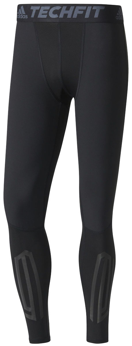 ТайтсыB45499 ТайтсыB45499Мужские компрессионные тайтсы adidas Tf Tough Lt изготовлены из высококачественного эластичного полиэстера. Тайтсы поддерживающего, компрессионного кроя для высокоинтенсивных тренировок выполнены из гладкой быстросохнущей ткани climalite с ультрамягкими швами, снижающими риск натирания кожи. Легкая и эластичная модель дополнена защитой от УФ-лучей и светоотражающими деталями. Обтягивающие тайтсы дополнены широкой эластичной резинкой на талии и оформлены объемным принтом по голени.