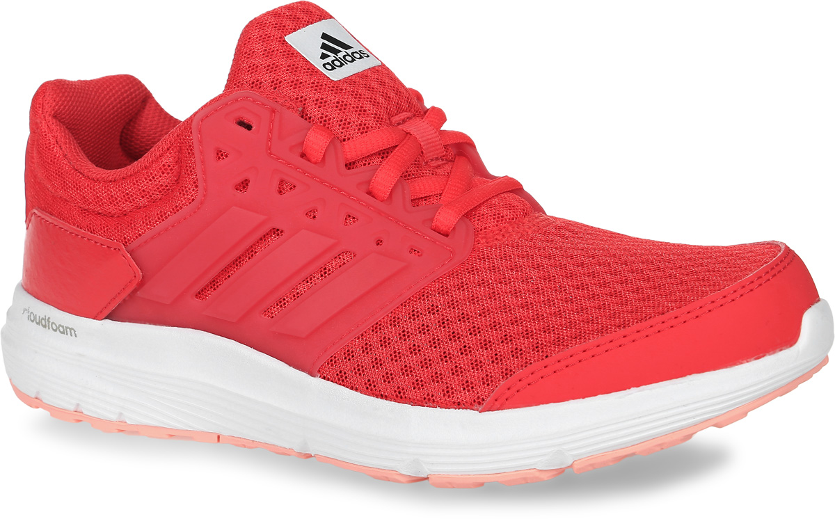 КроссовкиBB4369 КроссовкиBB4369Женские кроссовки для бега adidas Galaxy 3, выполненные из сетчатого текстиля, оформлены фирменными нашивками из полимера и искусственной кожи. Шнурки надежно зафиксируют модель на ноге. Внутренняя поверхность из сетчатого текстиля комфортна при движении. Стелька выполнена из легкого ЭВА-материала с поверхностью из текстиля. Подошва изготовлена из высококачественной легкой резины и оснащена технологией Cloudfoam для поглощения ударных нагрузок и комфортной посадки без разнашивания. Поверхность подошвы дополнена рельефным рисунком.