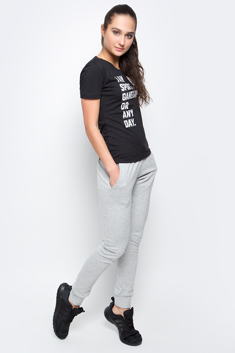 ФутболкаBP8355 ФутболкаBP8355Женская футболка I Am Sport от adidas выполнена из гладкого хлопкового трикотажа. Модель свободного кроя с круглым вырезом горловины и стандартными короткими рукавами.