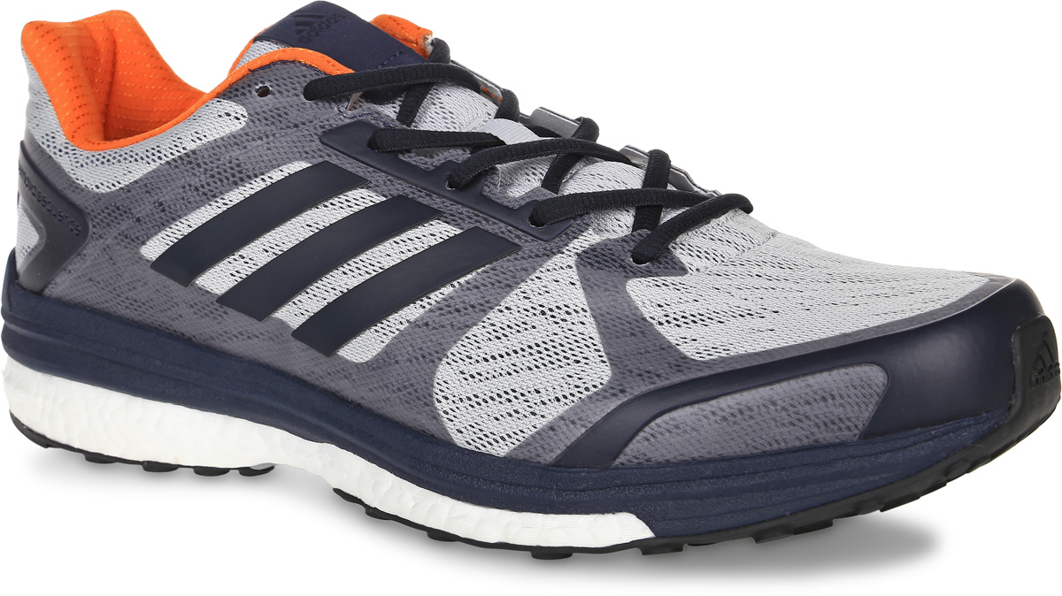 КроссовкиBB1612 КроссовкиBB1612Мужские кроссовки для бега adidas Performance Supernova Sequence 9 выполнены из сетчатого текстиля и оформлены фирменными накладками из полимера. Шнурки надежно зафиксируют модель на ноге. Внутренняя поверхность из текстиля комфортна при движении. Стелька выполнена из легкого ЭВА-материала с поверхностью из текстиля. Подошва изготовлена из высококачественной легкой резины и дополнена рельефным рисунком.