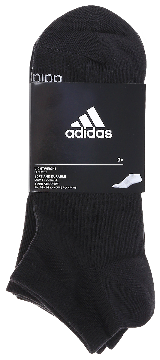 Комплект носковAA2311 Комплект носковAA2311Носки adidas Per No-Sh T изготовлены из высококачественного эластичного хлопка с добавлением полиэстера. Укороченные носки с поддержкой стопы имеют эластичную резинку, которая надежно фиксирует носки на ноге. В комплект входят 3 пары носков, оформленных логотипом бренда adidas.