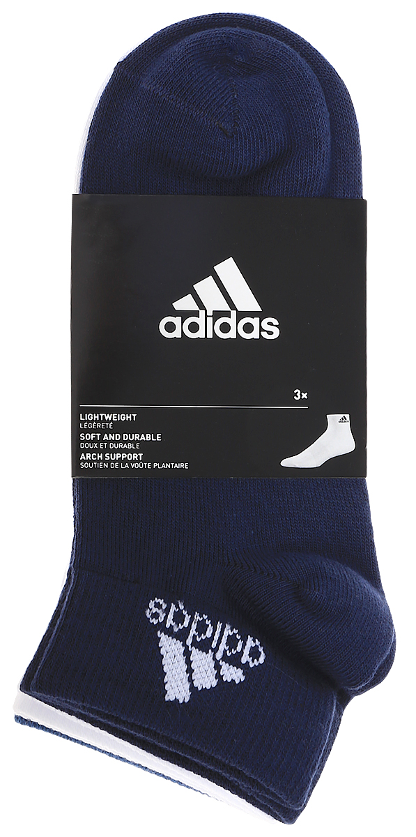 Комплект носковS99888 Комплект носковS99888Носки adidas Per No-Sh T изготовлены из высококачественного эластичного хлопка с добавлением полиамида и полиэстера. Укороченные носки с поддержкой стопы имеют эластичную резинку, которая надежно фиксирует носки на ноге. В комплект входят 3 пары носков разных цветов.