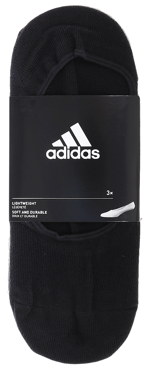 Комплект носковAA2303 Комплект носковAA2303Носки adidas Per W Inv T изготовлены из высококачественного эластичного хлопка с добавлением полиэстера. Носки с очень низкой посадкой и укрепленным сводом стопы полностью закрываются обувью. В комплект входят 3 пары носков.