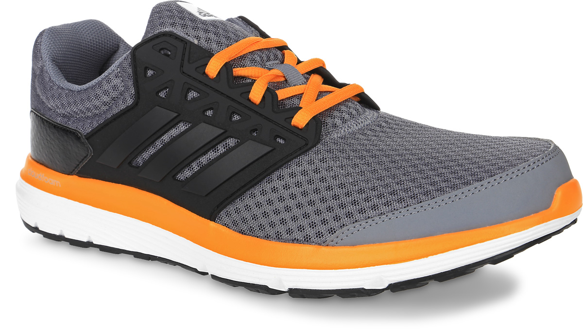 КроссовкиBB3187 КроссовкиBB3187Мужские кроссовки для бега adidas Galaxy 3.1, выполненные из сетчатого текстиля и кожи, оформлены фирменными нашивками. Шнурки надежно зафиксируют модель на ноге. Внутренняя поверхность из текстиля комфортна при движении. Стелька выполнена из легкого ЭВА-материала с поверхностью из текстиля. Подошва изготовлена из высококачественной легкой резины и оснащена технологией Cloudfoam для поглощения ударных нагрузок и комфортной посадки без разнашивания. Поверхность подошвы дополнена рельефным рисунком.