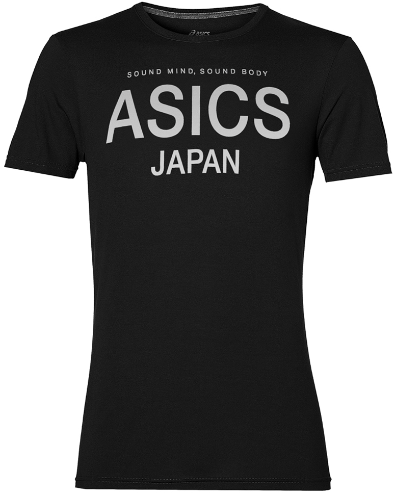 Футболка141100-0001 Футболка141100-0001Мужская футболка Asics выполнена из полиэстера с добавлением вискозы и эластана. У модели классический круглый ворот и короткие стандартные рукава. Спереди изделие оформлено принтом с надписями, на спинке - логотипом бренда. Технология Motion Dry позволяет выводить влагу, оставляя тело сухим и сохраняя его оптимальный температурный режим.