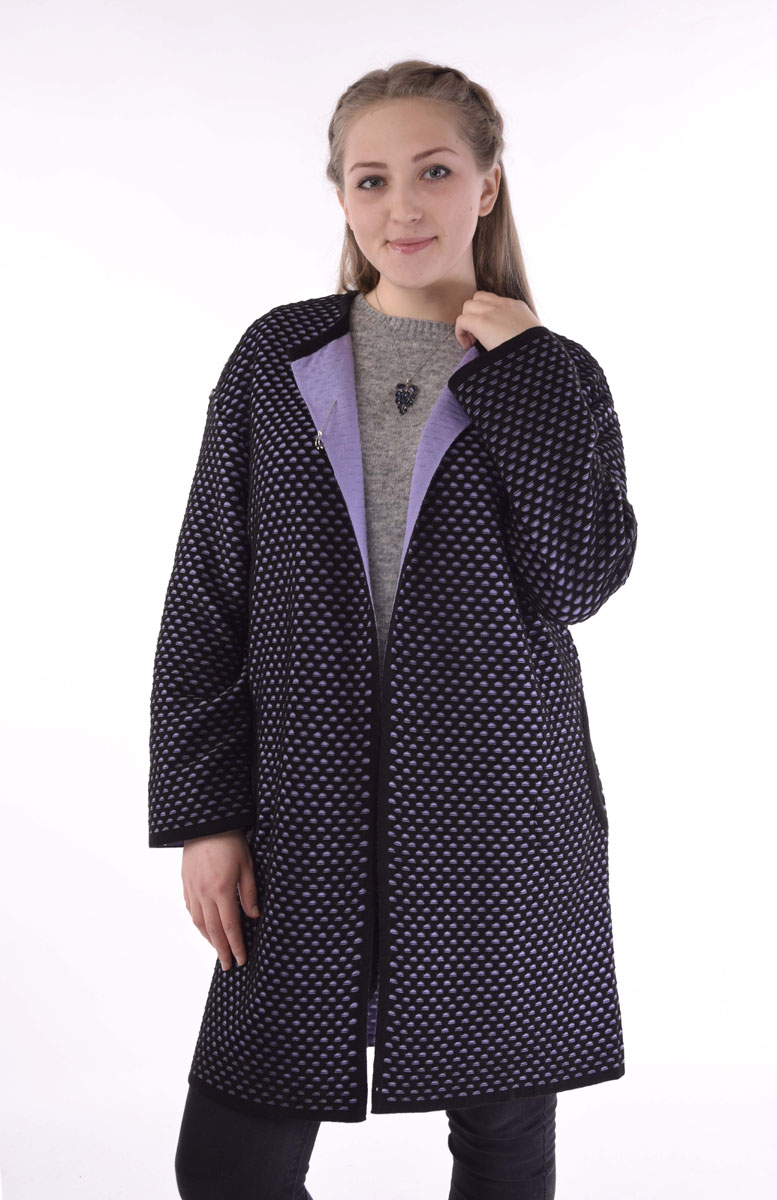 Кардиган956 Кардиган956Женский кардиган Milana Style, выполненный из акрила с добавлением шерсти, дополнит ваш образ. Кардиган с круглым вырезом горловины и длинными рукавами имеет застежку-булавку. Спереди расположены два втачных кармана.