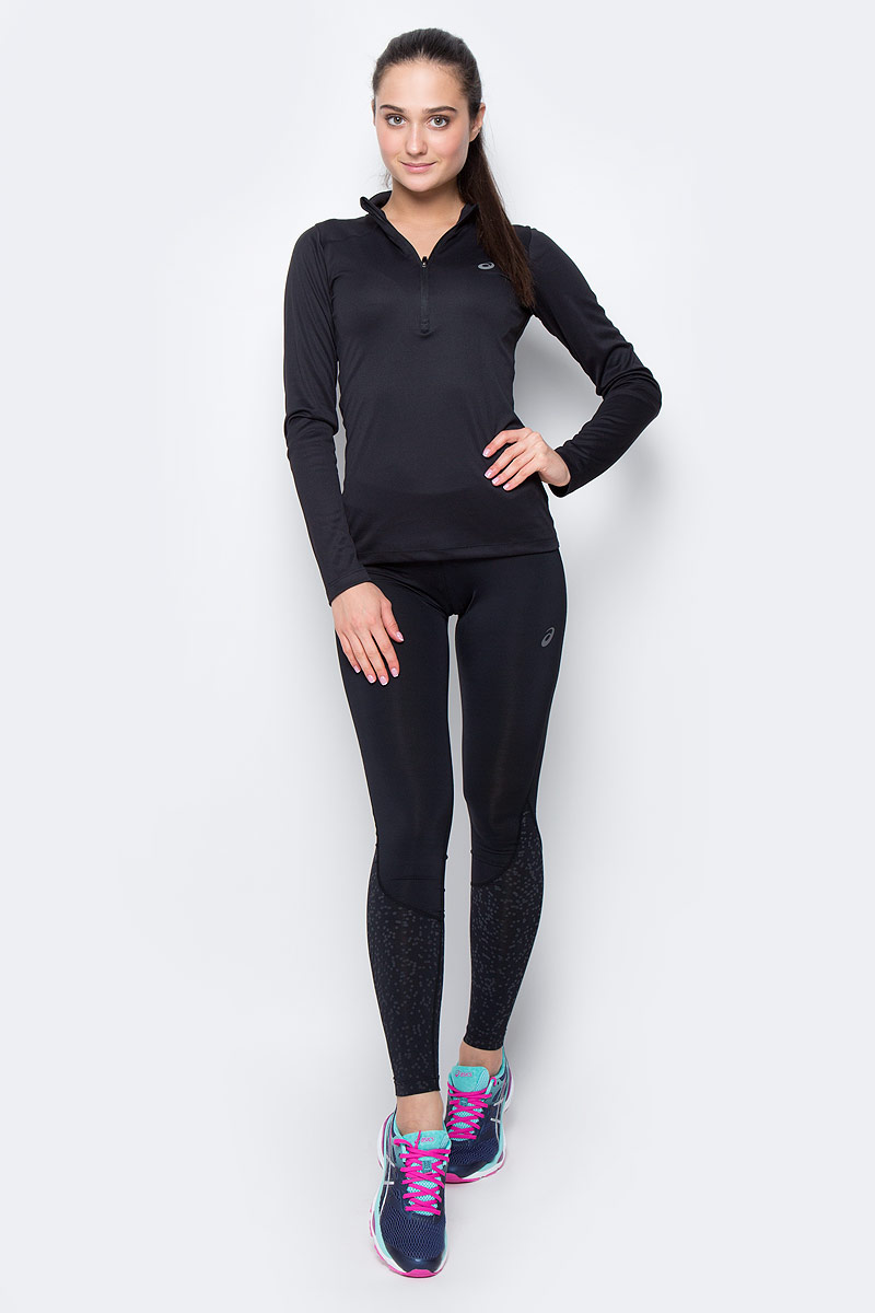 Лонгслив134108-0688 Лонгслив134108-0688Женский лонгслив Asics LS 1/2 Zip Top выполнен из мягкой и дышащей ткани. Изделие с воротником-стойкой и длинными стандартными рукавами. Спереди на вороте вшита застежка-молния. Модель дополнена светоотражающими элементами.
