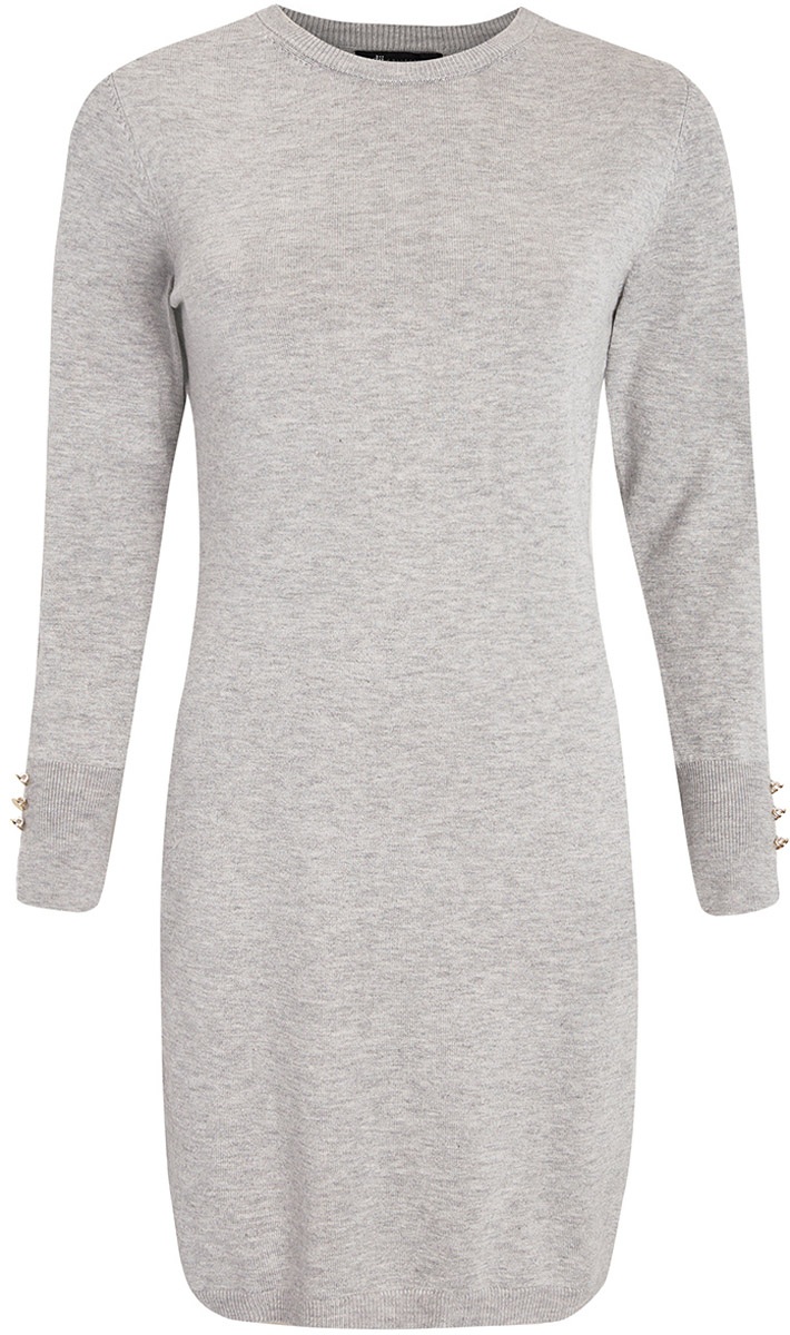 Платье73912217-1B/33506/4900N Платье73912217-1B/33506/4900NМодное трикотажное платье oodji Collection станет отличным дополнением к вашему гардеробу. Модель выполнена из вискозы с добавлением полиамида. Платье-миди с круглым вырезом горловины и длинными рукавами выполнено в лаконичном дизайне. Вырез горловины, манжеты рукавов и низ изделия связаны резинкой. Манжеты рукавов оформлены декоративными разрезами и украшены пуговицами.