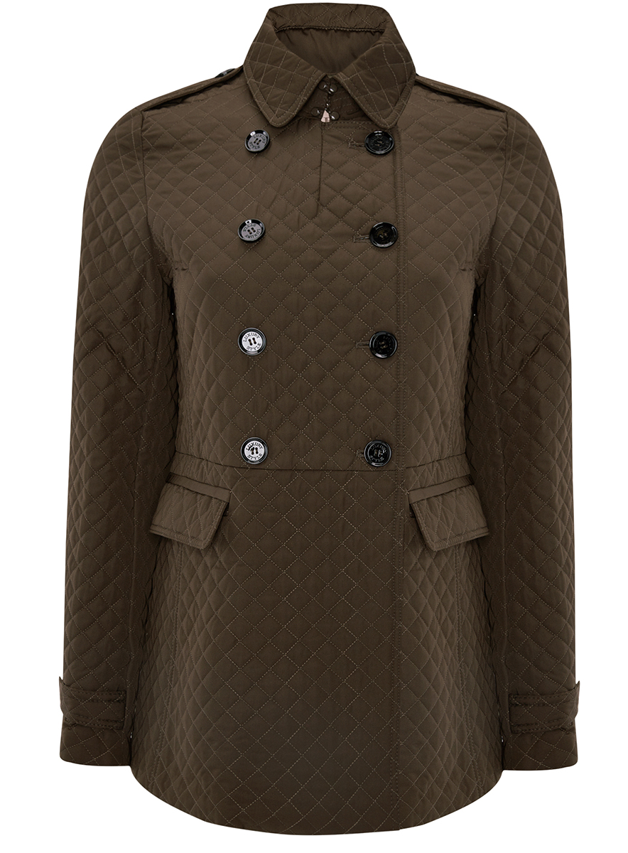 Куртка28304004/43399/7900N Куртка28304004/43399/7900NЖенская куртка oodji Collection изготовлена из высококачественного полиэстера. В качестве утеплителя используется полиэстер. Модель с отложным воротником застегивается на пуговицы. Спереди расположены два прорезных кармана, закрывающиеся на клапаны. Манжеты рукавов оформлены хлястиками на пуговицах. Воротник оснащен застежкой-крючком. На спинке имеется регулирующий ремешок с пуговицами.