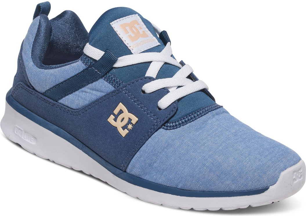 КроссовкиADJS700022-NWH КроссовкиADJS700022-NWHСтильные женские кроссовки DC Shoes Heathrow SE - отличный вариант на каждый день. Модель выполнена из текстиля. Шнуровка надежно фиксирует обувь на ноге. Резиновая подошва с протектором гарантирует отличное сцепление с поверхностью. В таких кроссовках вашим ногам будет комфортно и уютно.