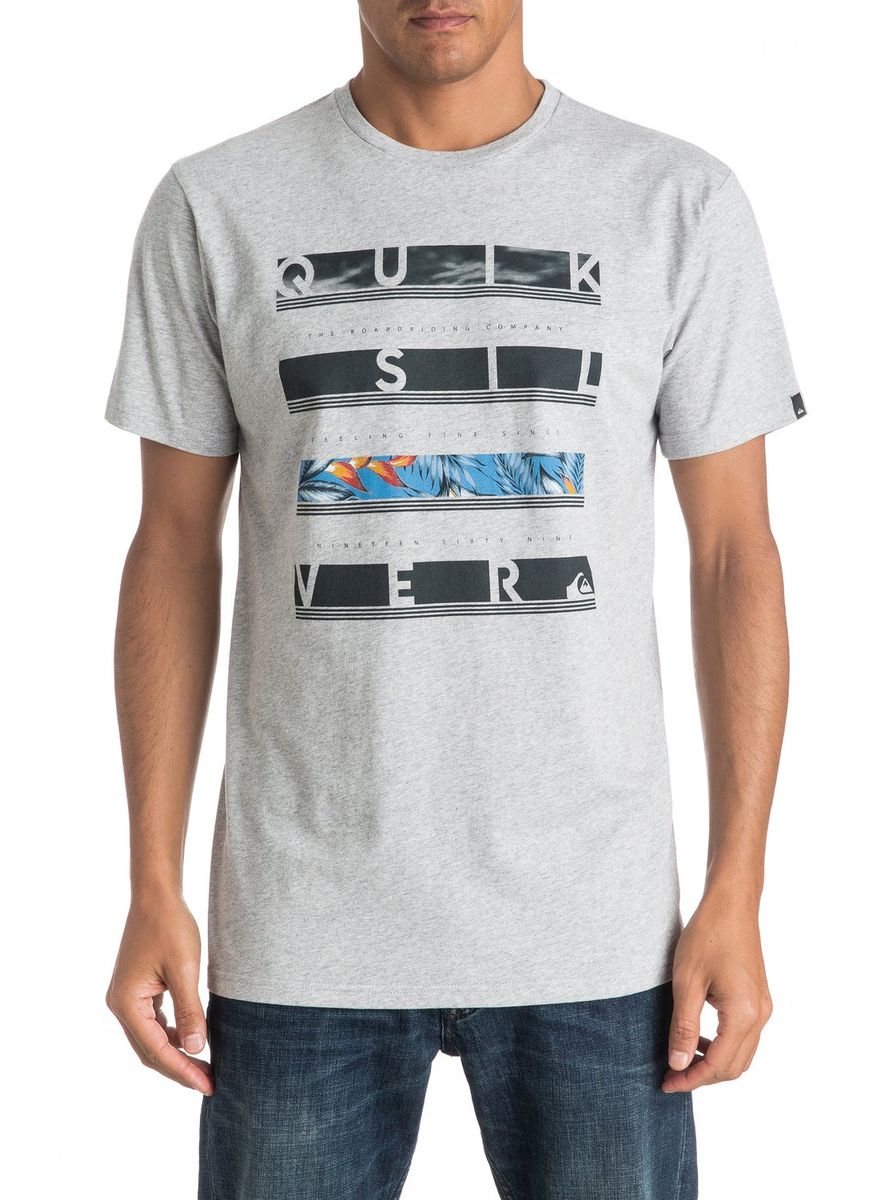 ФутболкаEQYZT04280-BFG0 ФутболкаEQYZT04280-BFG0Мужская футболка Quiksilver изготовлена из качественного материала. Модель выполнена с круглой горловиной и короткими рукавами.