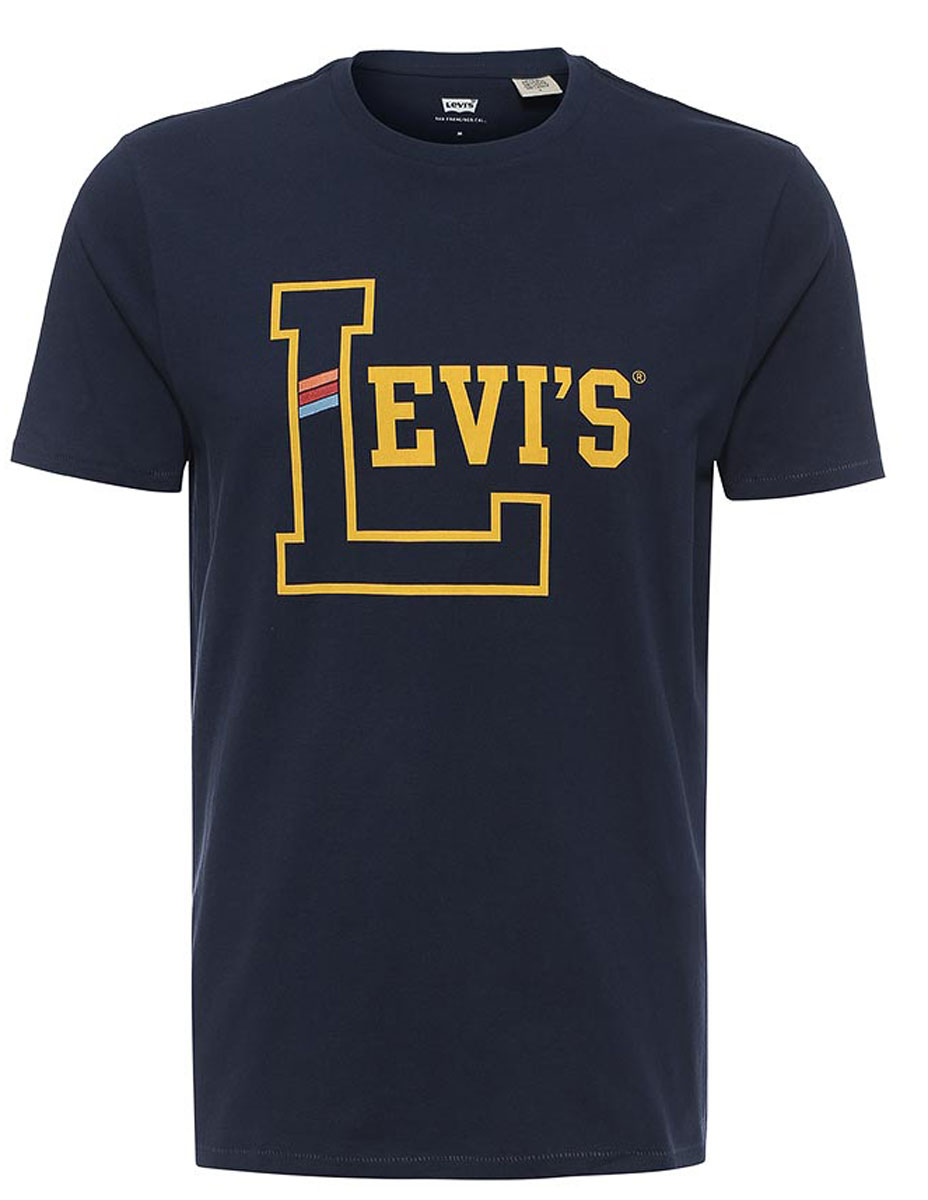 Футболка2249101920 Футболка2249101920Мужская футболка Levis® изготовлена из качественного натурального хлопка. Модель прямого кроя выполнена с круглой горловиной и короткими рукавами. На груди модель дополнена принтом с логотипом бренда.