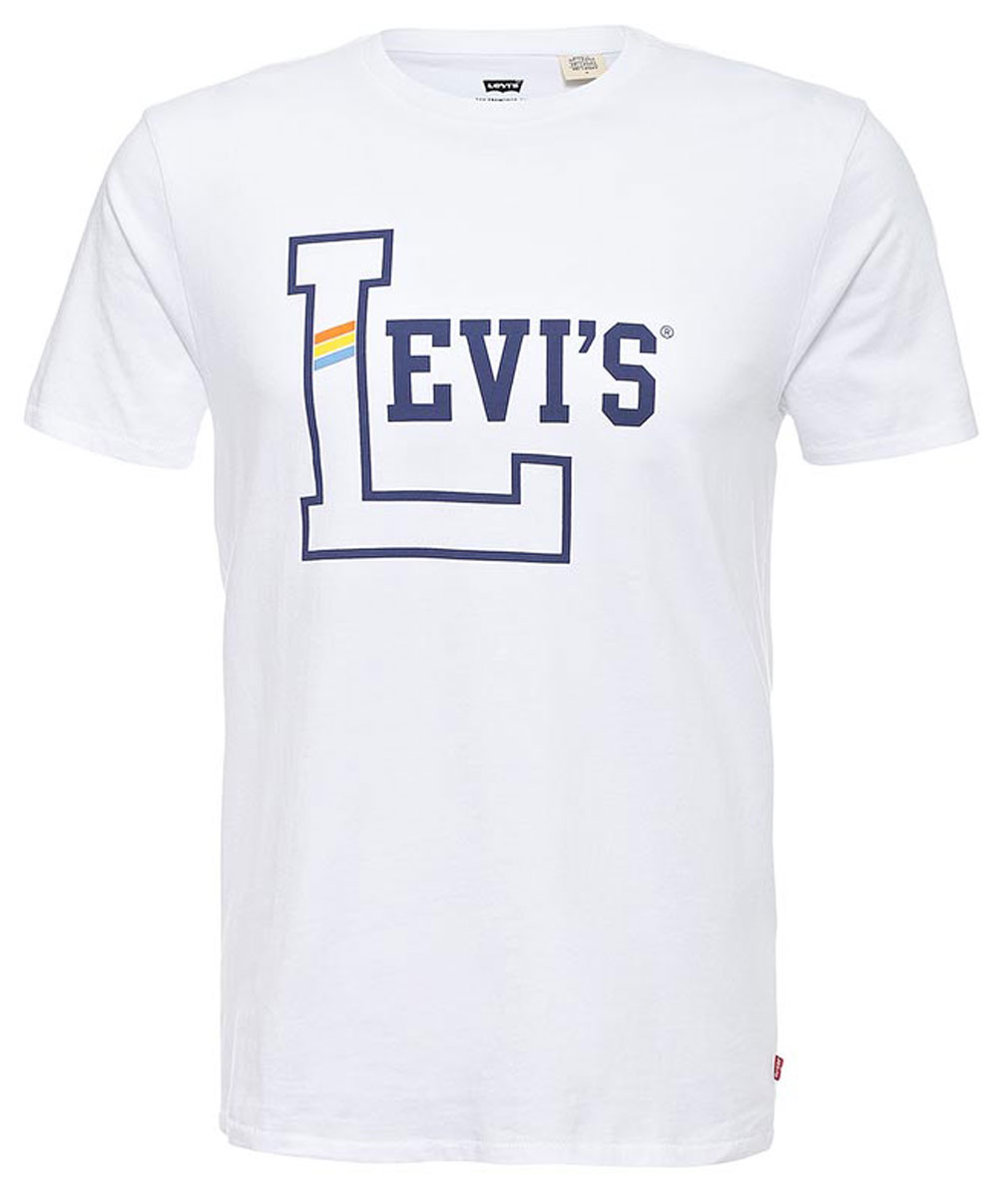 Футболка2249101920 Футболка2249101920Мужская футболка Levis® изготовлена из качественного натурального хлопка. Модель прямого кроя выполнена с круглой горловиной и короткими рукавами. На груди модель дополнена принтом с логотипом бренда.