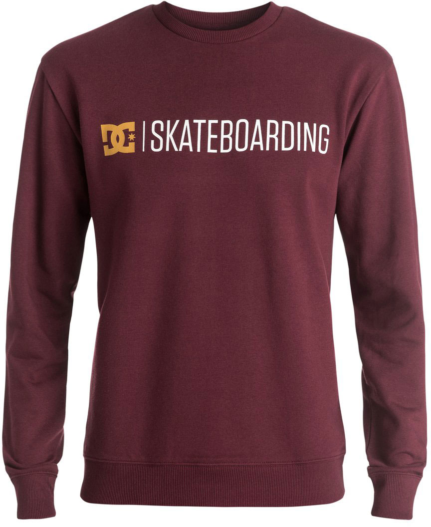 ТолстовкаEDYSF03128-KNFH ТолстовкаEDYSF03128-KNFHМужская толстовка DC Shoes выполнена из хлопка с добавлением полиэстера. Модель имеет комфортный классический крой, длинные рукава и круглый вырез горловины. Манжеты рукавов, горловина и низ толстовки дополнены эластичным материалом в рубчик. Графический принт нанесен по щадящей технологии окрашивания ткани.