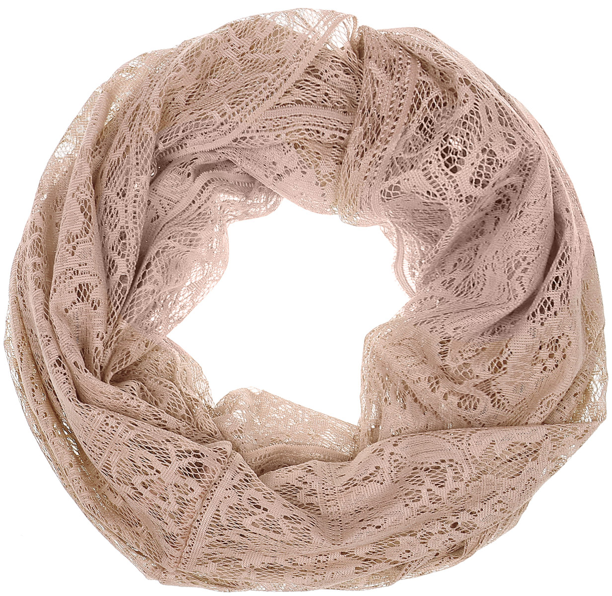Снуд-хомутRo02PC3901/1 Снуд-хомутRo02PC3901/1Женский гипюровый снуд-хомут Vittorio Richi выполнен из полиэстера. Кромка обработана подрубкой.
