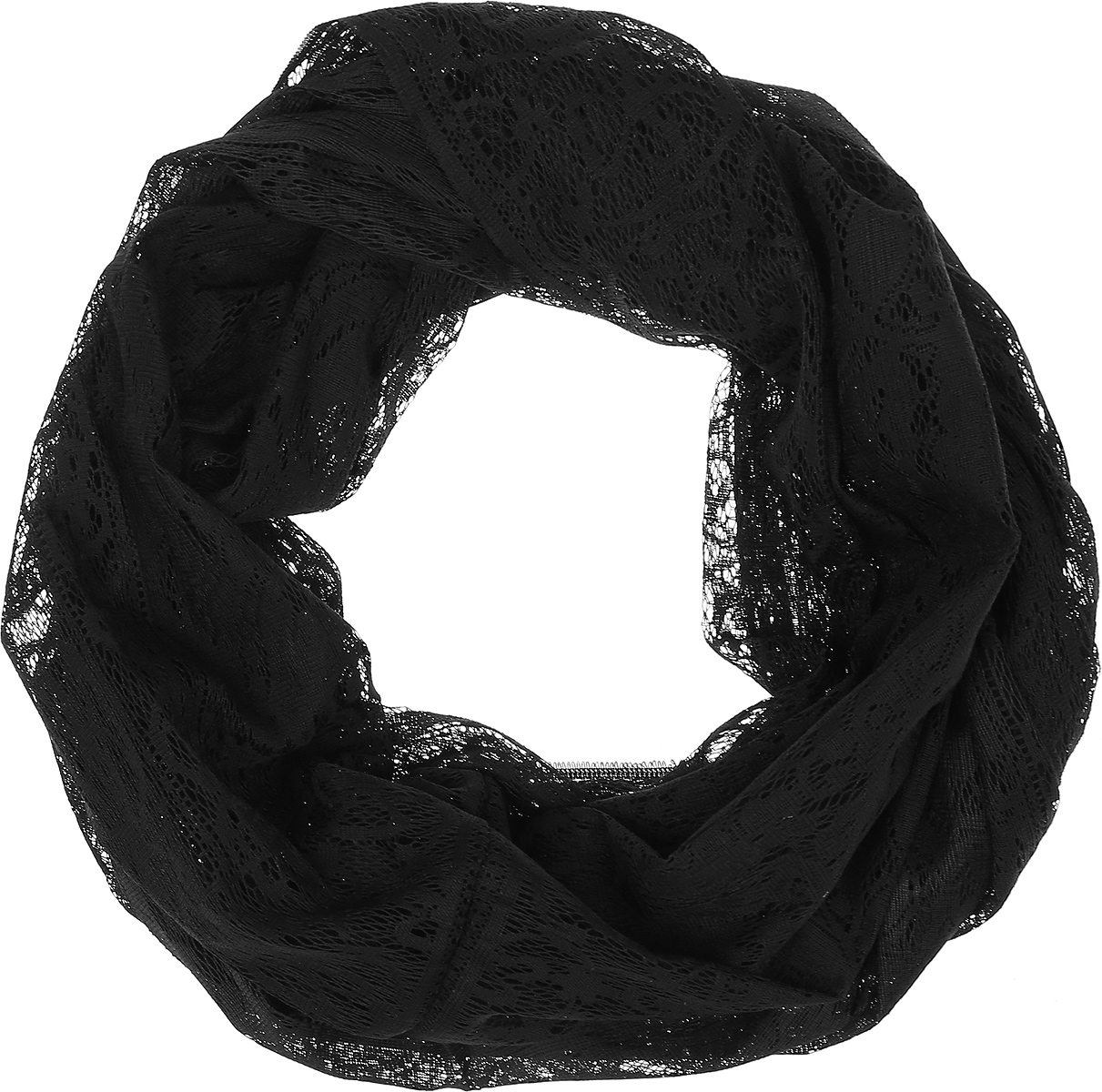 Снуд-хомутRo02PC3901/1 Снуд-хомутRo02PC3901/1Женский гипюровый снуд-хомут Vittorio Richi выполнен из полиэстера. Кромка обработана подрубкой.