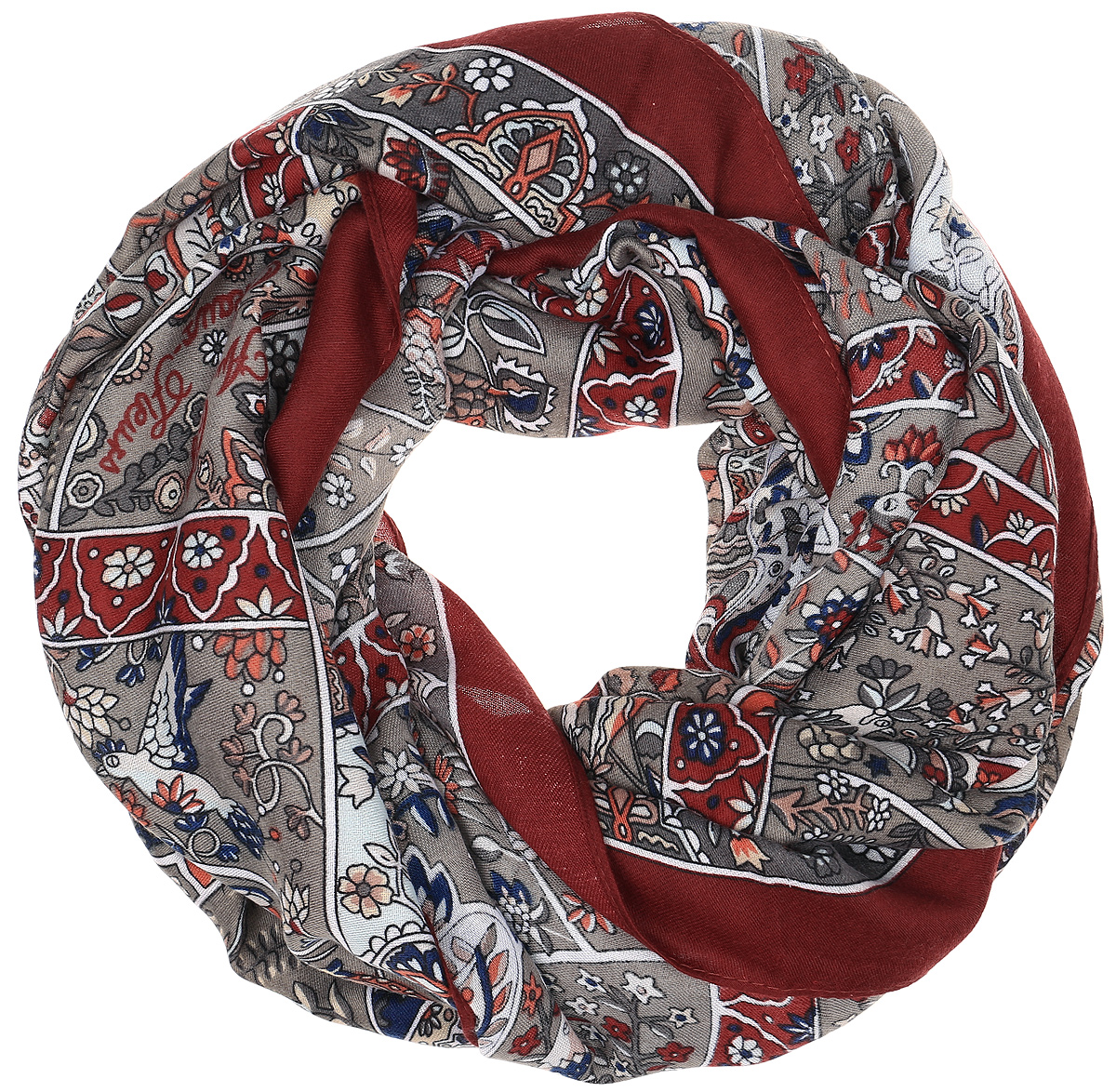 ПалантинRo01PC3932-046 ПалантинRo01PC3932-046Палантин от Vita Pelle изготовлен из вискозы с добавлением бамбука, оформлен узорным принтом. Кромка обработана подгибкой и осыпкой.