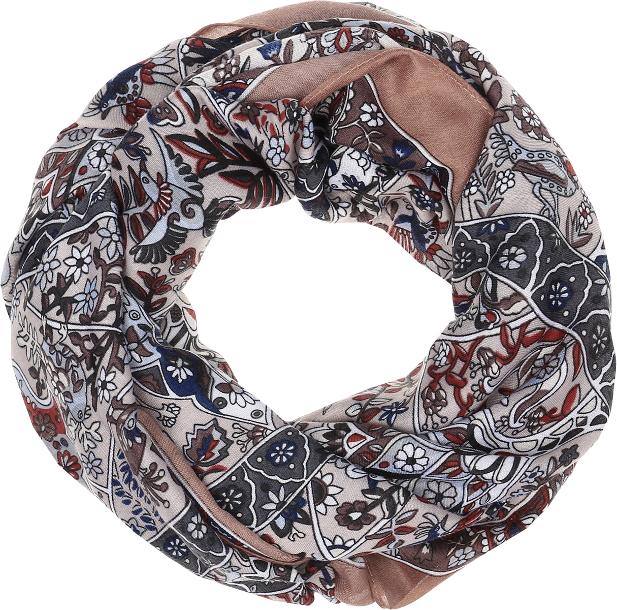 ПалантинRo01PC3932-050 ПалантинRo01PC3932-050Широкий палантин от Vita Pelle изготовлен из вискозы с добавлением бамбука и оформлен принтом. Обработка кромки - осыпка.