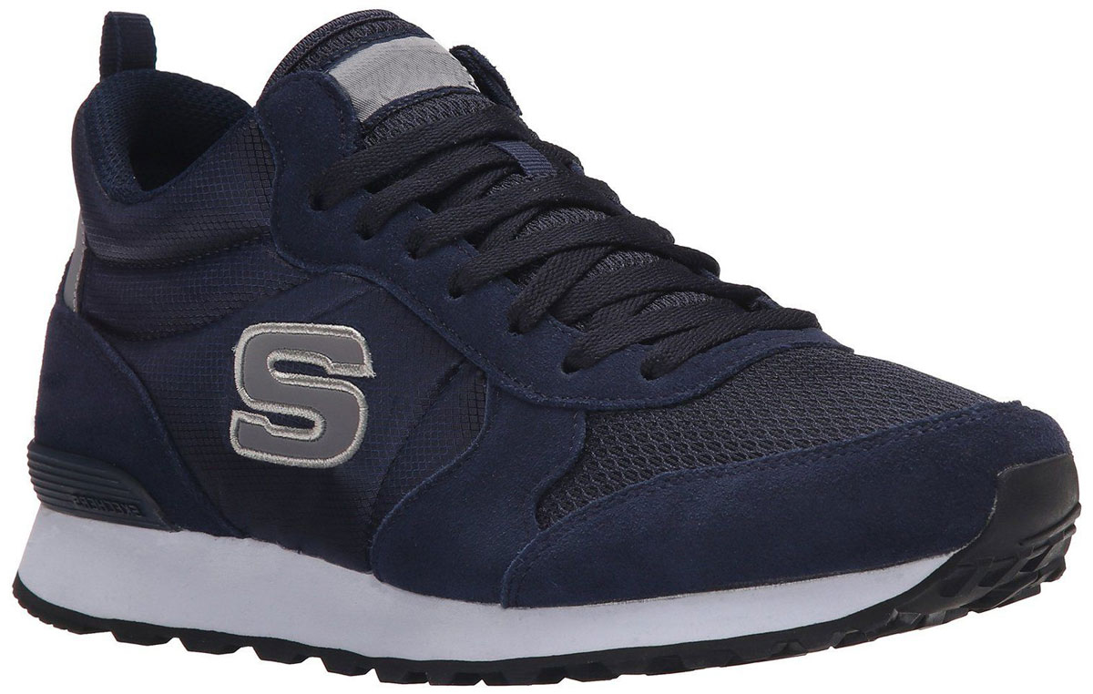 Кроссовки52310-NVGY Кроссовки52310-NVGYСтильные мужские кроссовки Skechers отлично подойдут для активного отдыха и повседневной носки. Верх модели выполнен из натуральной кожи и текстиля. Удобная шнуровка надежно фиксирует модель на стопе. Подошва обеспечивает легкость и естественную свободу движений. Мягкие и удобные, кроссовки превосходно подчеркнут ваш спортивный образ и подарят комфорт.