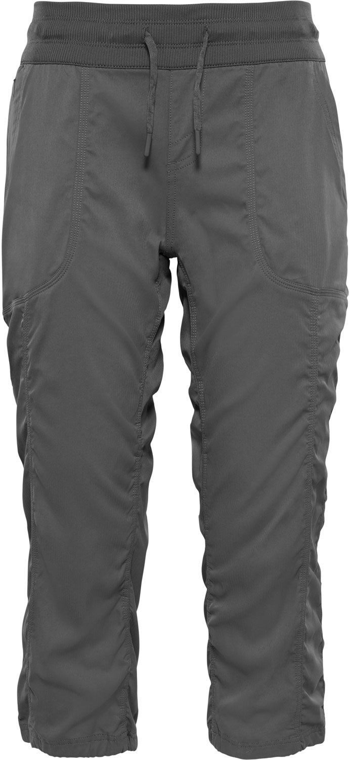 Бриджи/каприT92UO6PLV Бриджи/каприT92UO6PLVКапри женские The North Face изготовлены из качественной смесовой ткани. Модель выполнена с широкой резинкой и шнурком-утяжкой на поясе. Изделие дополнено карманами.