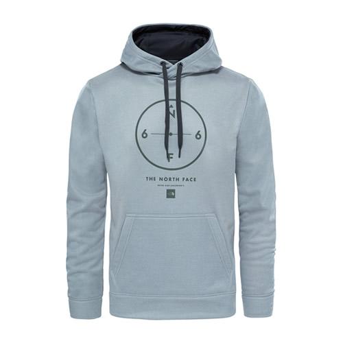 ХудиT0CE0NDYX ХудиT0CE0NDYXМужское худи The North Face с длинными рукавами и капюшоном изготовлено из полиэстера. Спереди расположен карман-кенгуру. Неотъемлемая часть гардероба спортсмена - классический пуловер-худи из тянущейся ткани. Капюшон оборудован мягкой подкладкой из ткани FlashDry™ для отведения влаги при занятиях спортом.