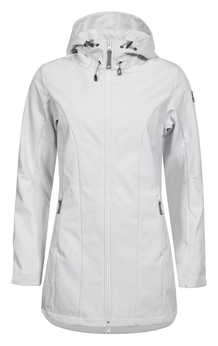 Куртка754850682IV Куртка754850682IVЖенская куртка Icepeak выполнена из качественного полиэстера. Модель с длинными рукавами застегивается на застежку-молнию. Изделие дополнено капюшоном и двумя врезными карманами на молниях.