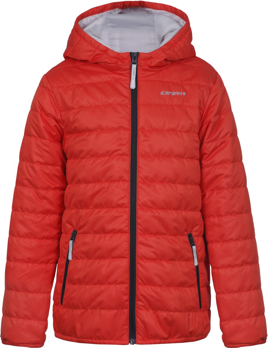 Куртка750018504IV_350 Куртка750018504IV_350Куртка для мальчика Icepeak выполнена из качественного материала. Модель с капюшоном и длинными рукавами застегивается на застежку-молнию. Изделие дополнено двумя врезными карманами на молниях.