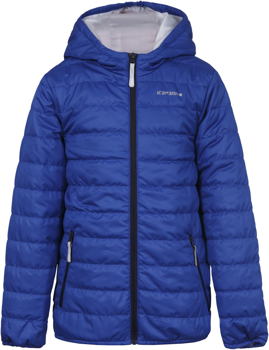 Куртка750018504IV_350 Куртка750018504IV_350Куртка для мальчика Icepeak выполнена из качественного материала. Модель с капюшоном и длинными рукавами застегивается на застежку-молнию. Изделие дополнено двумя врезными карманами на молниях.