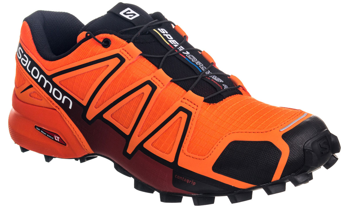 КроссовкиL38313000 КроссовкиL38313000Беговые мужские кроссовки от Salomon Speedcross 4 выполнены на 64,3% из синтетического материала и на 35,7% из текстиля. Конструкция верха Sensifit с пропиткой Mudguard не пропускает грязь и воду. Подъем оформлен шнуровкой с фиксатором, благодаря которой обувь сидит плотно на ноге, и дополнен кармашком для шнурков. Стелька Ortholite из ЭВА материала с текстильным верхним покрытием создает более прохладное и сухое пространство под стопой. Мягкая верхняя часть и подкладка, изготовленная из текстиля, обеспечивают дополнительный комфорт и предотвращают натирание. Язычок дополнен текстильной нашивкой с символикой бренда. Светоотражающие элементы обеспечат лучшую видимость в темное время суток. Подошва Contagrip не оставляет следов и обеспечивает отличное сцепление со скользкой поверхностью. Такие кроссовки займут достойное место в коллекции вашей спортивной обуви.